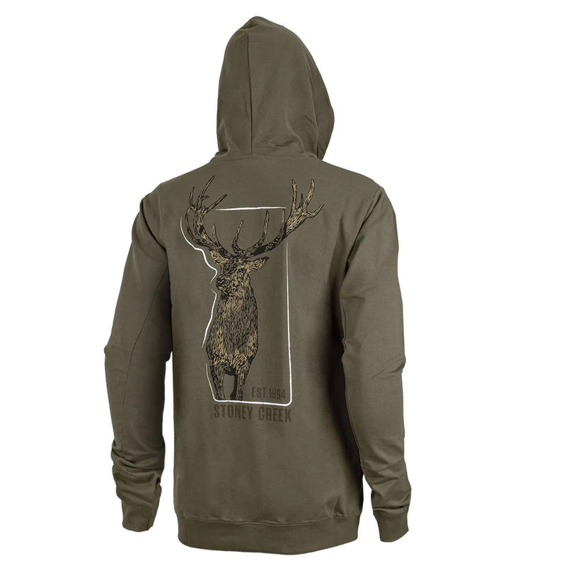 HOODIE RED STAG