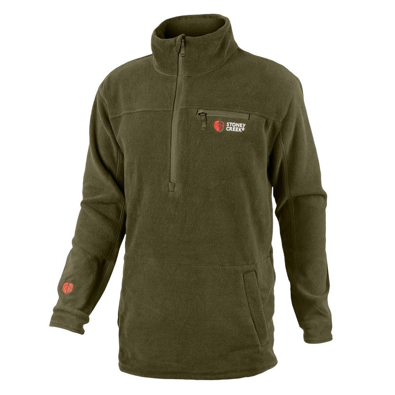 MENS QUATER ZIP TOP BAYLEAF