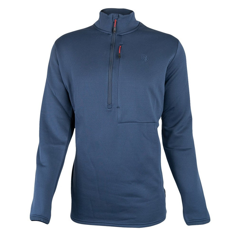 TOP MENS QUATER ZIP MICRO-PRIME SARGASSO SEA