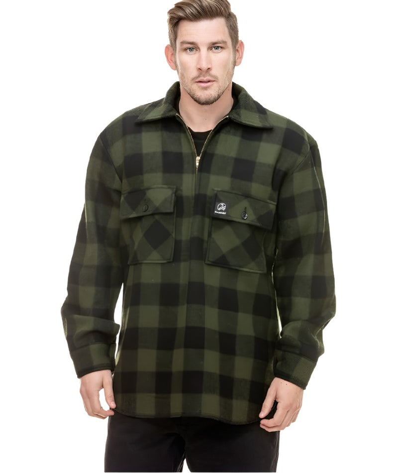 SWANNDRI RANGER BUSH SHIRT OLIVE/BLACK