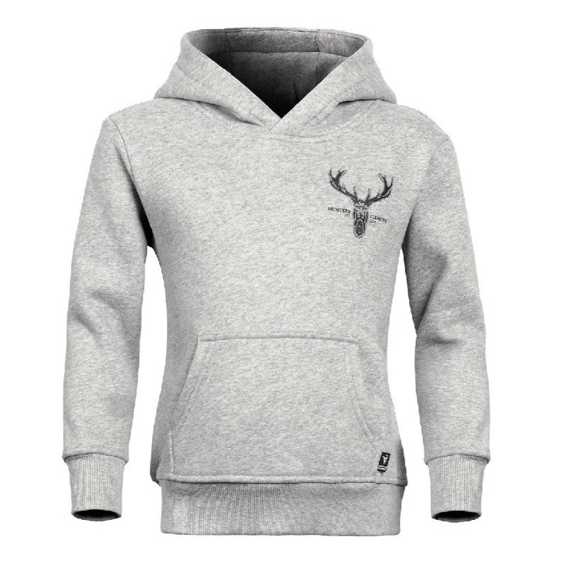 HOODIE ALPHA STAG KIDS GREY MARLE