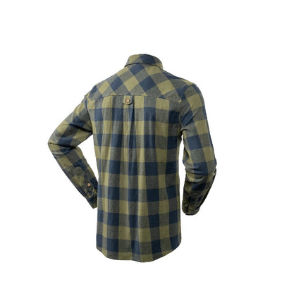 HUXLEY SHIRT GREEN / NAVY PLAID