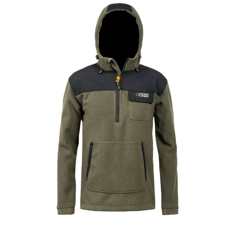 BUSH COAT HALF ZIP KIDS FOREST GREEN