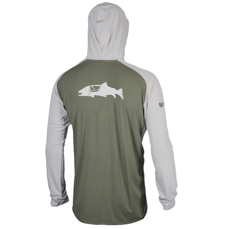 HOODIE MENS APEX BROWN TROUT XL