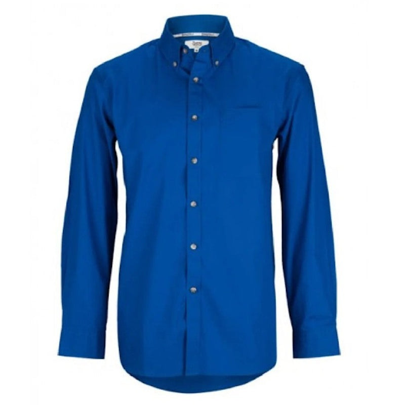 BURKE & WILLS MELBOURNE SHIRT ROYAL BLUE SMALL