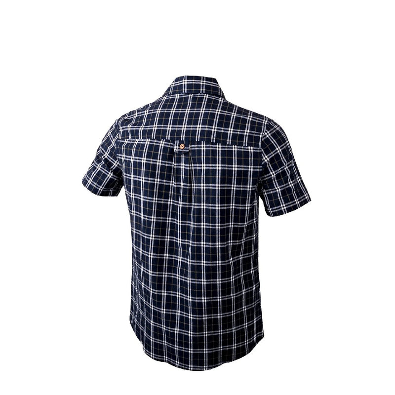 SHIRT FLINT SHORT SLEEVED BLUE TARTAN S