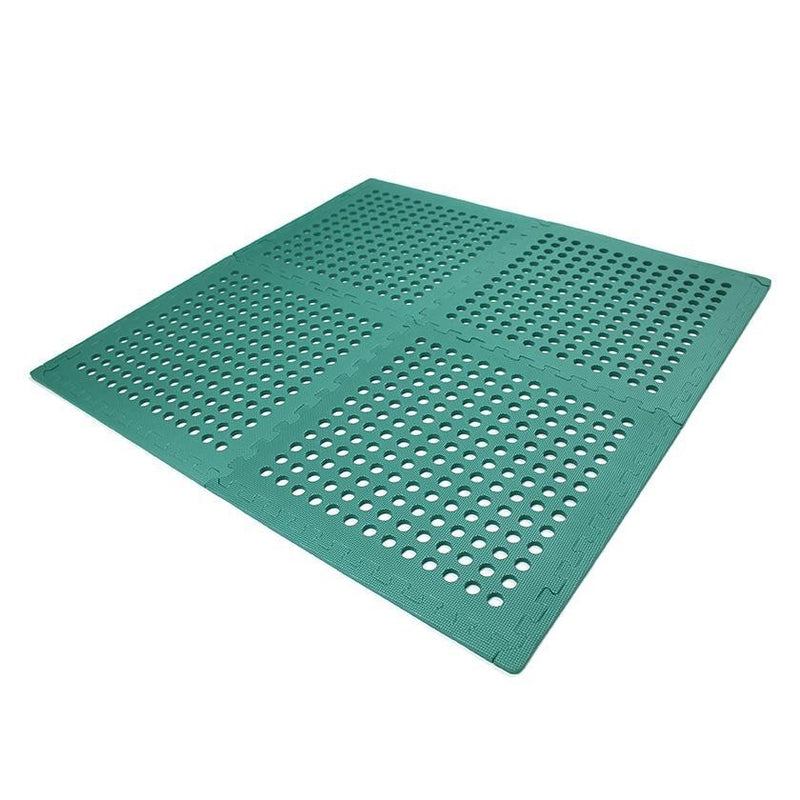 FOAM FLOOR MATS GREEN 4PK