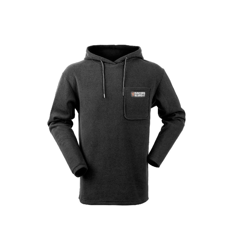 FLEECE HOODIE AMBLE BLACK