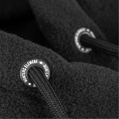 FLEECE HOODIE AMBLE BLACK