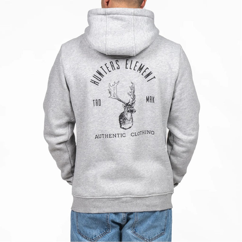 HOODIE CROAKER GREY MARLE