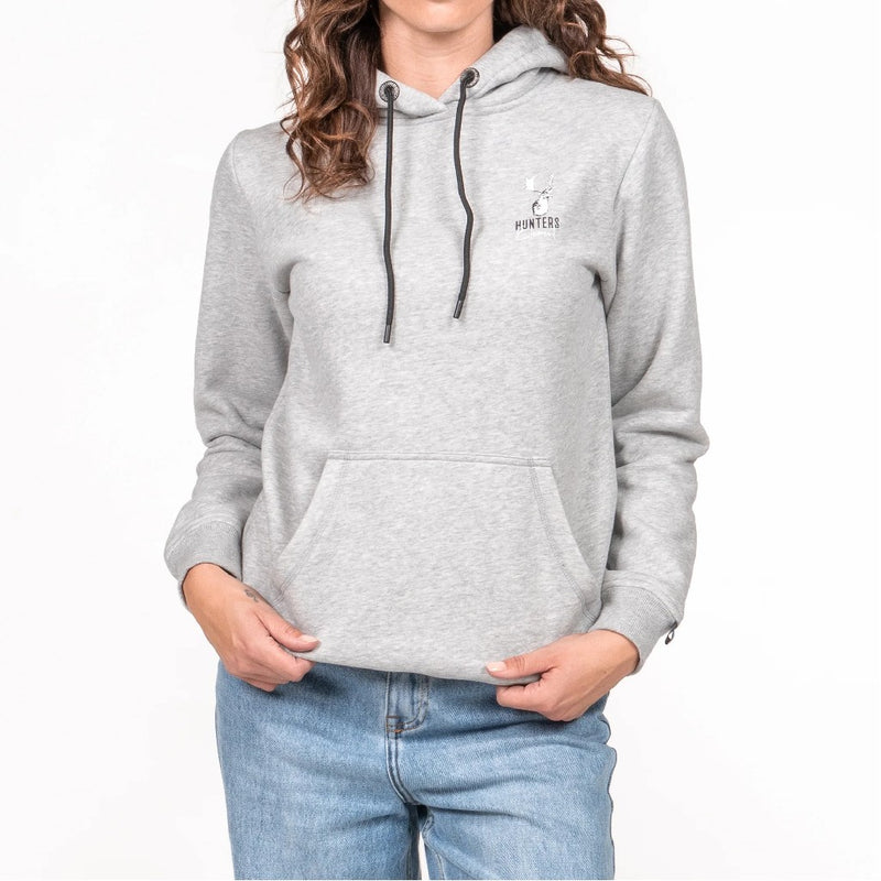 HOODIE WOMENS CROAKER GREY MARLE