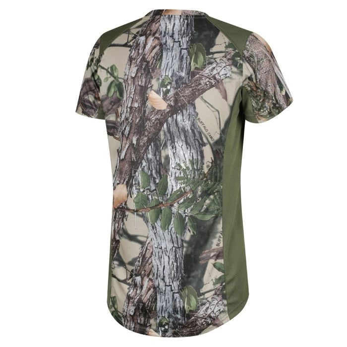 WHANAU TEE WOMENS BUFFALO CAMO / FIELD