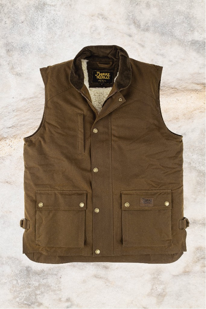 BURKE & WILLS MENS DERWENT VEST BRONZE