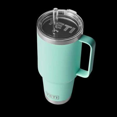 RAMBLER 42OZ STRAW MUG SEAFOAM