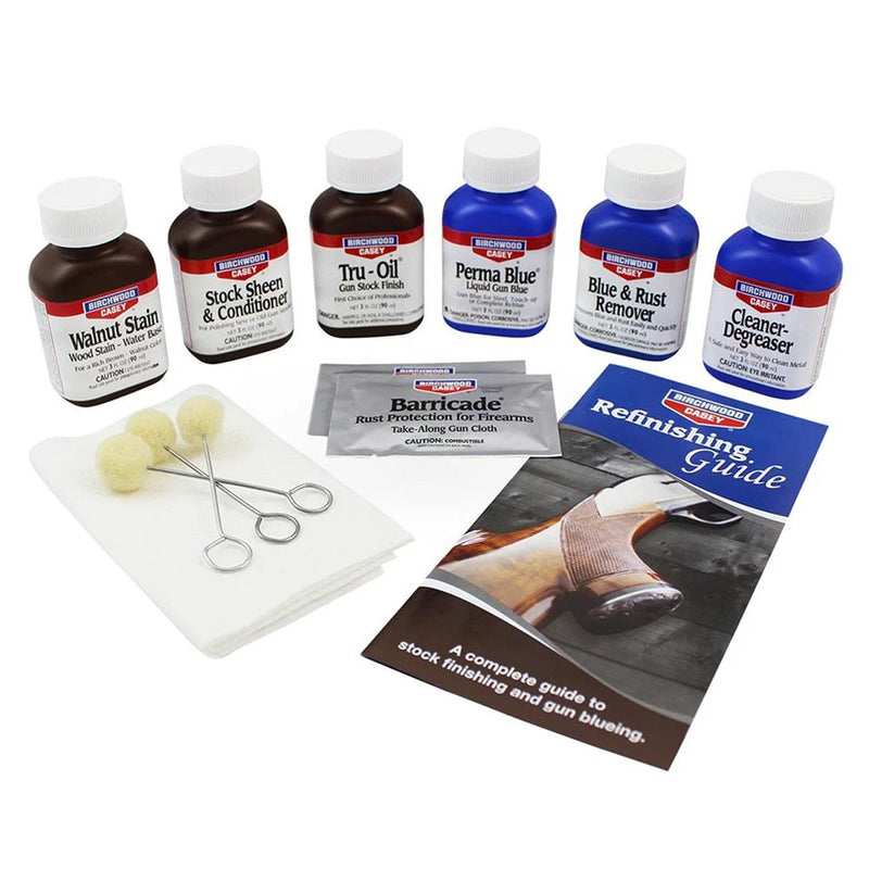 DELUXE PERMA BLUE & TRU-OIL COMPLETE FINISHING KIT BIRCHWOOD CASEY