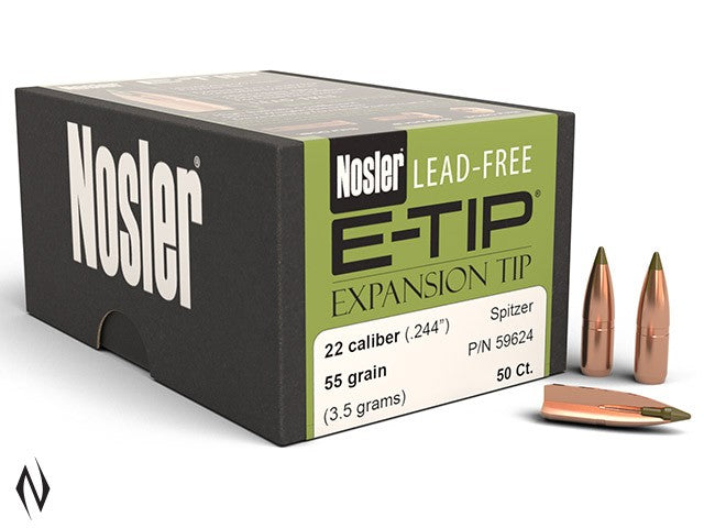 NOSLER E-TIP 55GR .224 50PK