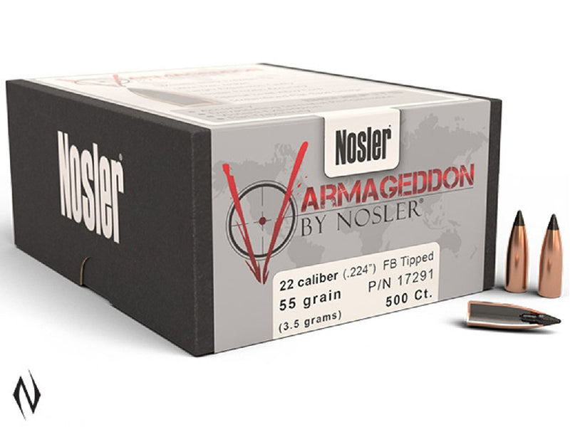 NOSLER 224 55GR TIPPED VARMAGEDDON 500PK