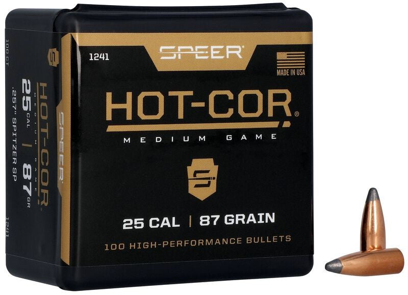 SPEER .257 87GR HOT-COR 100CT