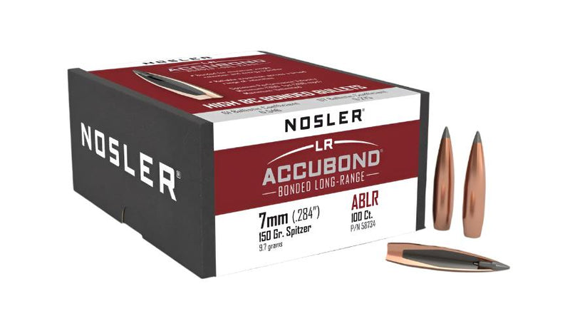 NOSLER ACCUBOND LR 7MM 150GR 100PK