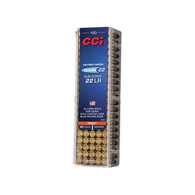 CCI CLEAN 22LR 40GR LRN 1070FPS 100PK
