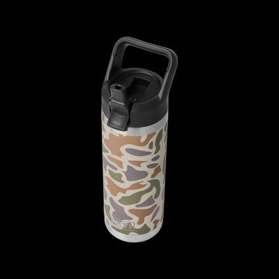 RAMBLER 18OZ STRAW BOTTLE TAN CAMO