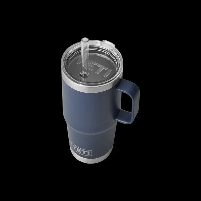 RAMBLER 35OZ STRAW MUG NAVY V2