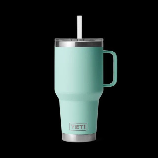 RAMBLER 35OZ STRAW MUG SEAFOAM