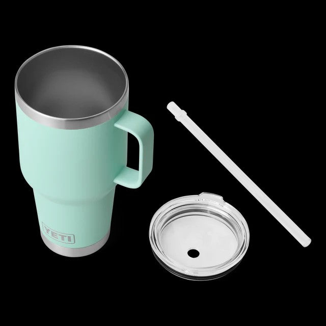 RAMBLER 35OZ STRAW MUG SEAFOAM