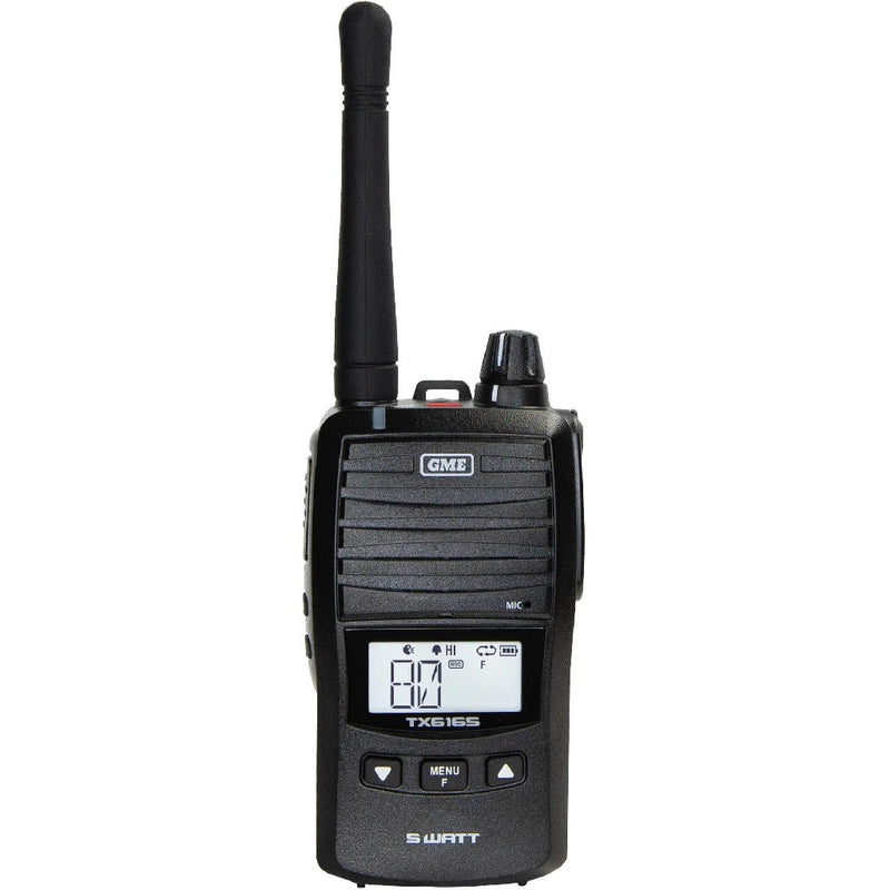 UHF CB HANDHELD RADIO 5/1 WATT BLACK