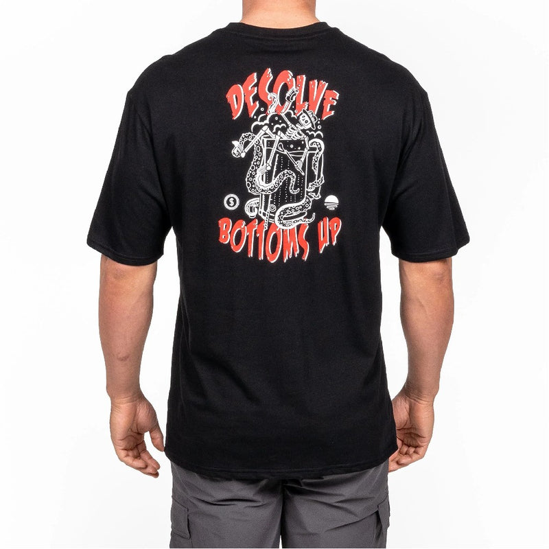 TEE BOTTOMS UP BLACK
