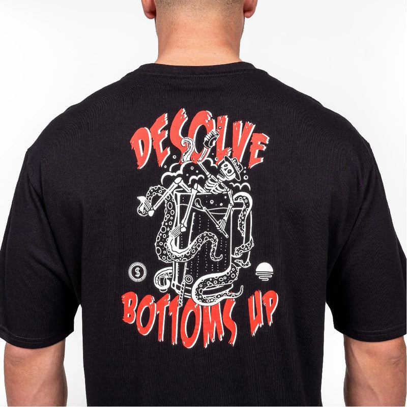 TEE BOTTOMS UP BLACK