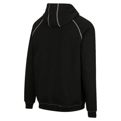 HOODIE MENS CONTRAST STITCH BLACK