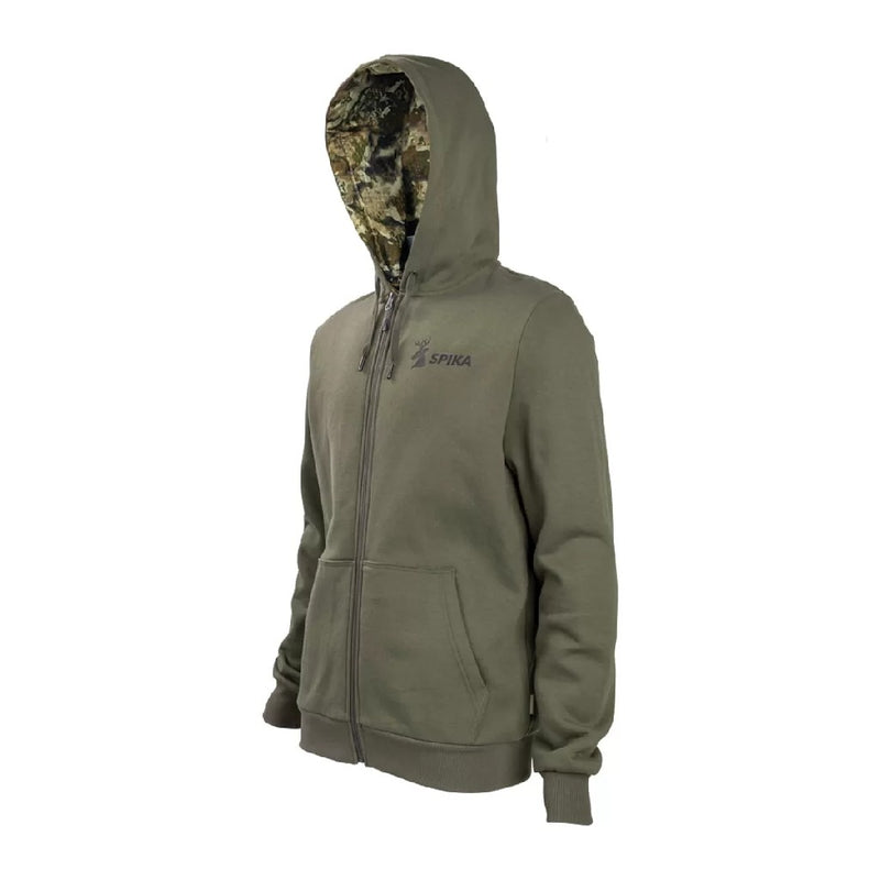 HOODIE GO CORE ZIP-THROUGH MENS OLIVE