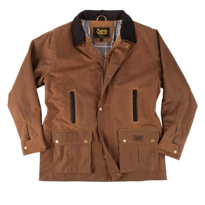 BURKE & WILLS MENS DARWIN JACKET DARK CAMEL