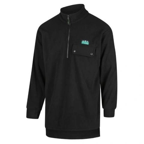 PREMIUM WORKMAN ZIP BUSHSHIRT BLACK