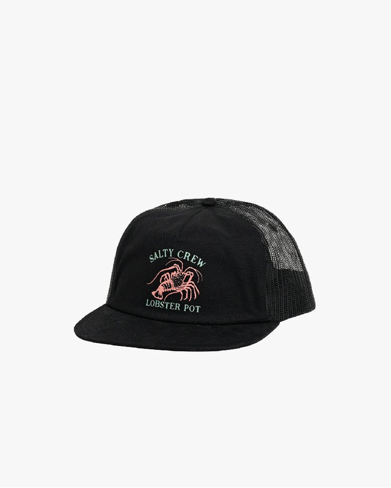 CAP  ADULT LOBSTER POT TRUCKER BLACK OSFM