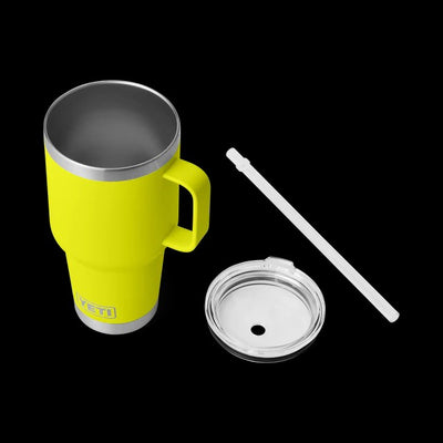 RAMBLER 35OZ STRAW MUG FIREFLY YELLOW