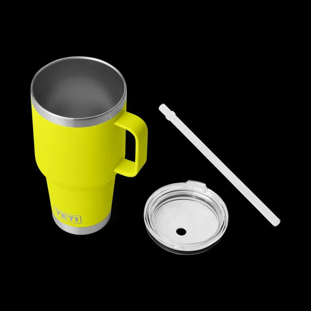 RAMBLER 35OZ STRAW MUG FIREFLY YELLOW