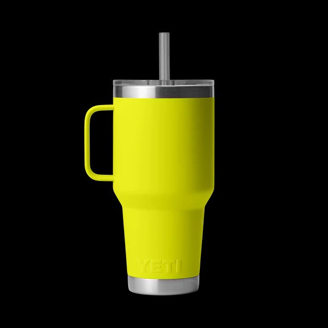 RAMBLER 35OZ STRAW MUG FIREFLY YELLOW