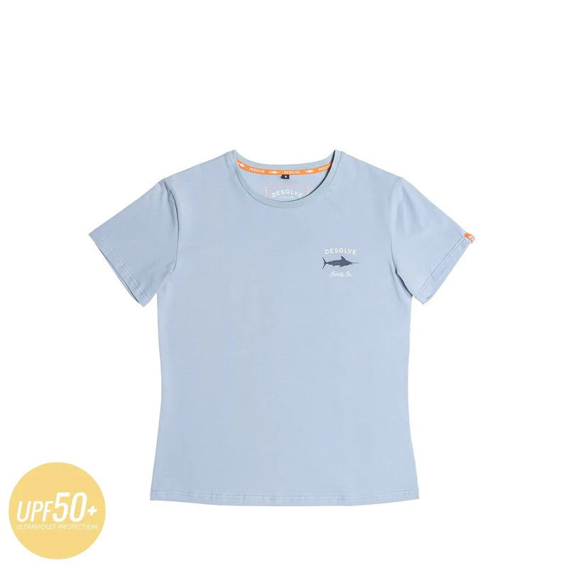 TEE WOMENS DSC DUSTY BLUE SIZE 16