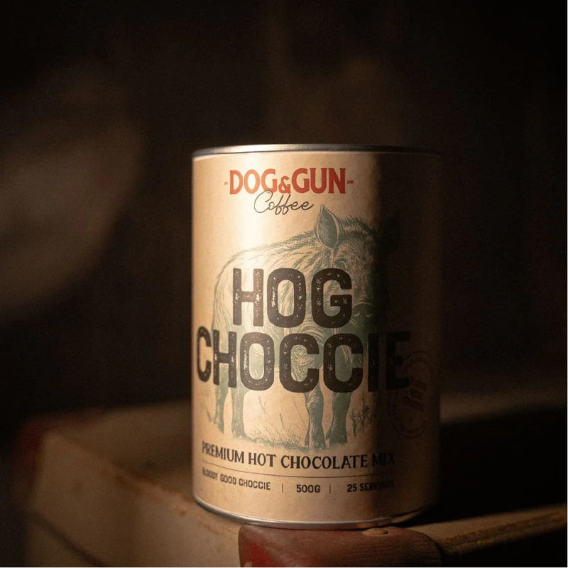 DOG & GUN HOG CHOCCIE 500G TIN