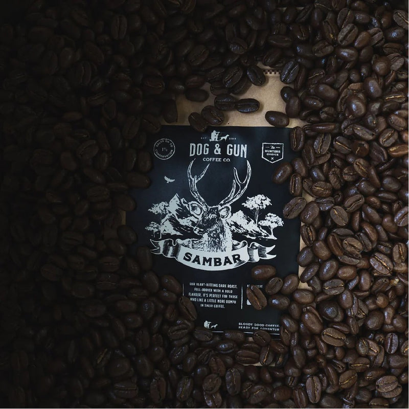 DOG & GUN WHOLE BEAN SAMBAR DARK ROAST 225G