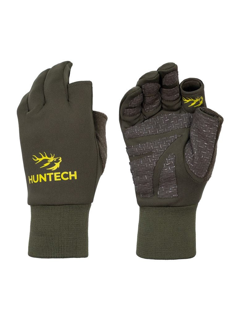 GLOVES HUNTECH TRACKER GREEN