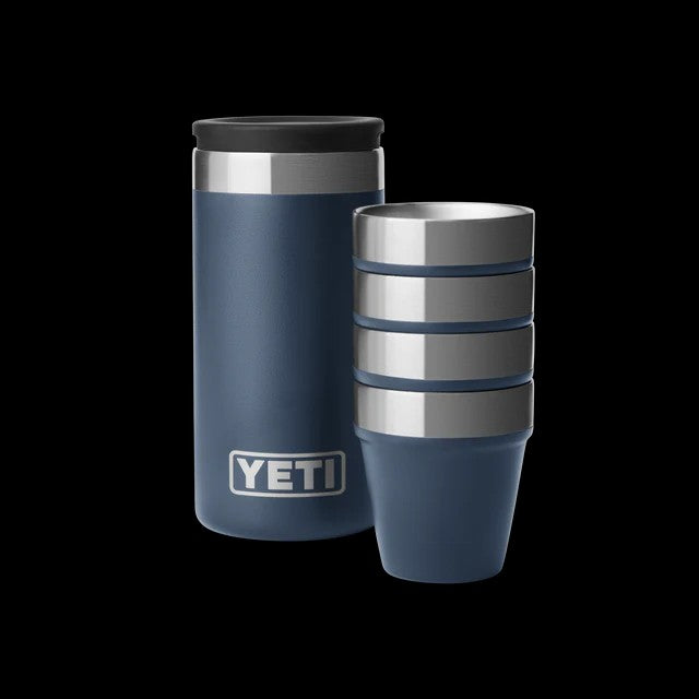 SHOT GLASSES & CASE NAVY