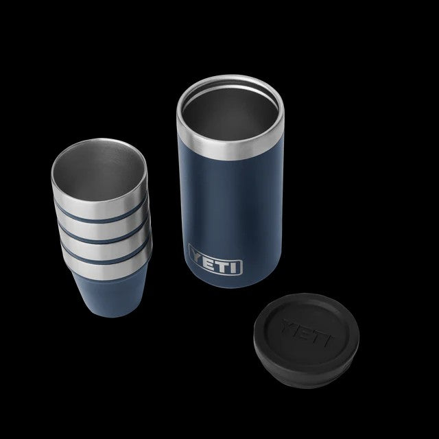 SHOT GLASSES & CASE NAVY