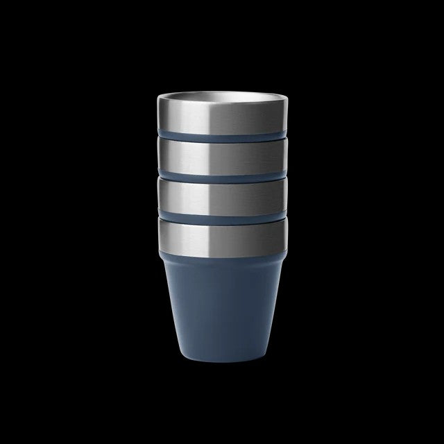 SHOT GLASSES & CASE NAVY