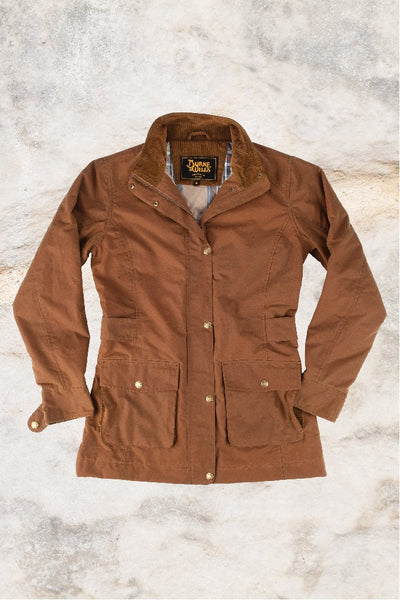 BURKE & WILLS WOMENS DARLING JACKET DARK CAMEL