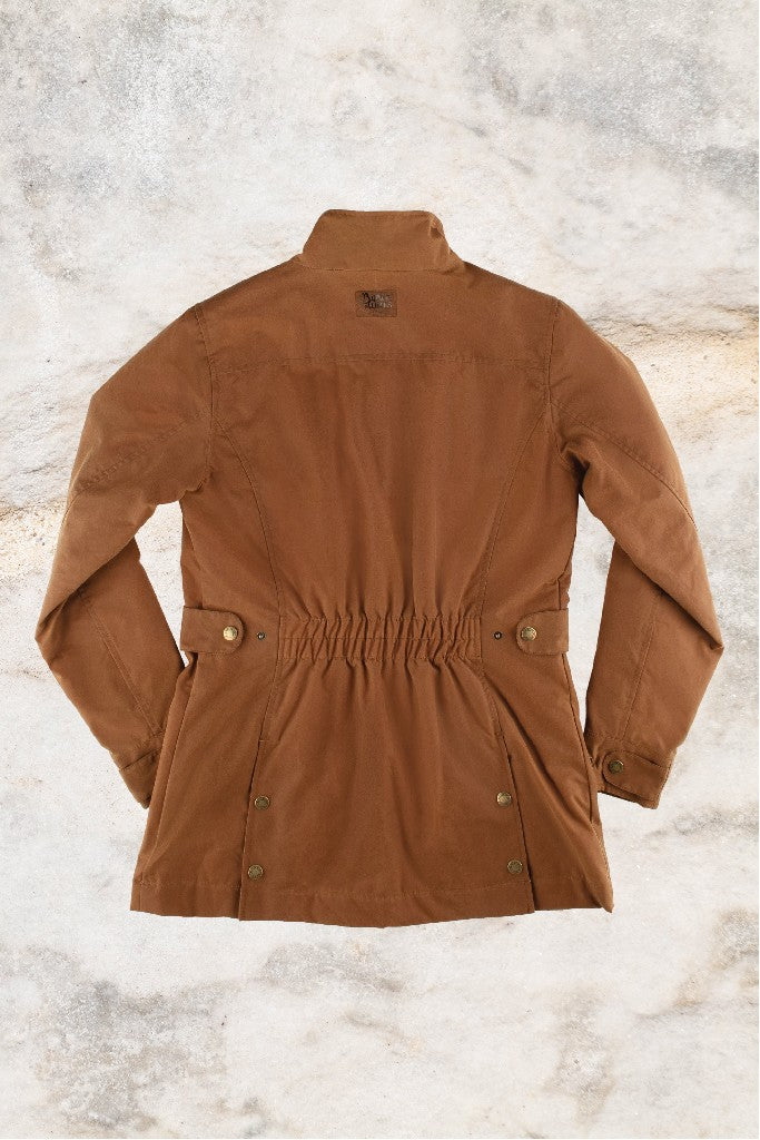 BURKE & WILLS WOMENS DARLING JACKET DARK CAMEL