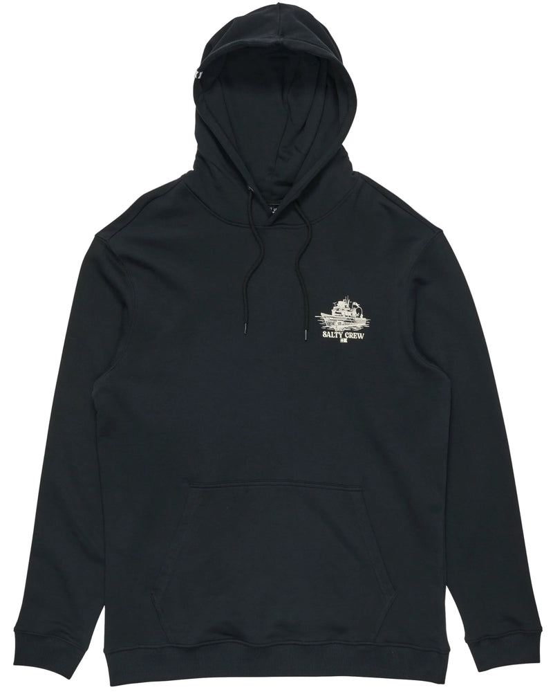 DAY CHARTER MIDWEIGHT FLEECE HOOD BLACK