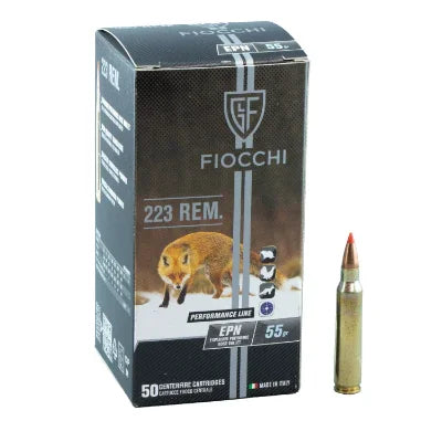 FIOCCHI 223REM 55GR V-MAX 50PK